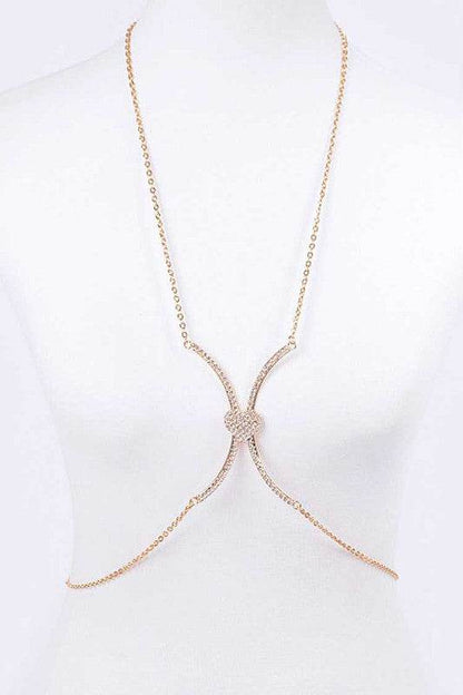 Rhinestone Heart Accent Body Chain - Shop Style & More | Fresh Looks, Everyday Deals & Free Shipping