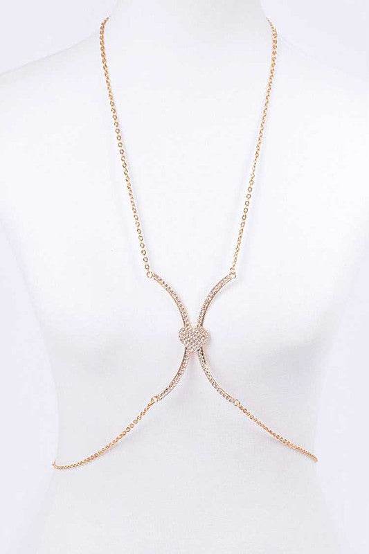 Rhinestone Heart Accent Body Chain - Shop Style & More | Fresh Looks, Everyday Deals & Free Shipping