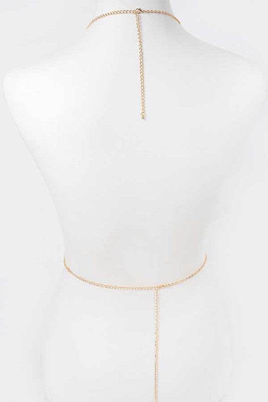 Rhinestone Heart Accent Body Chain - Shop Style & More | Fresh Looks, Everyday Deals & Free Shipping