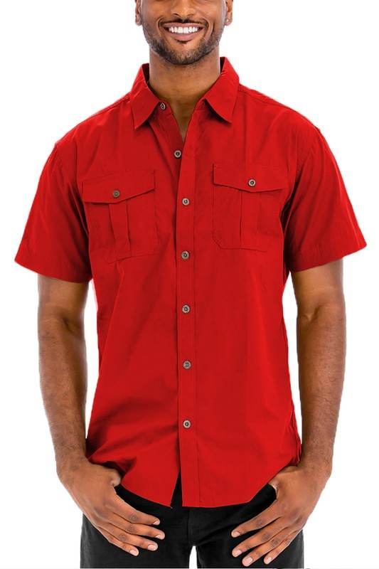Weiv Two Chest Pocket Button Down Shirt - Shop Style & More | Fresh Looks, Everyday Deals & Free Shipping