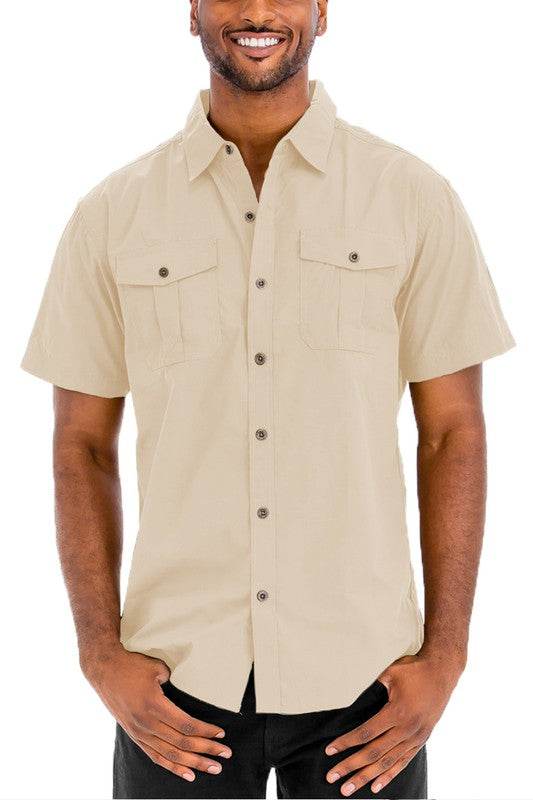 Weiv Two Chest Pocket Button Down Shirt - Shop Style & More | Fresh Looks, Everyday Deals & Free Shipping
