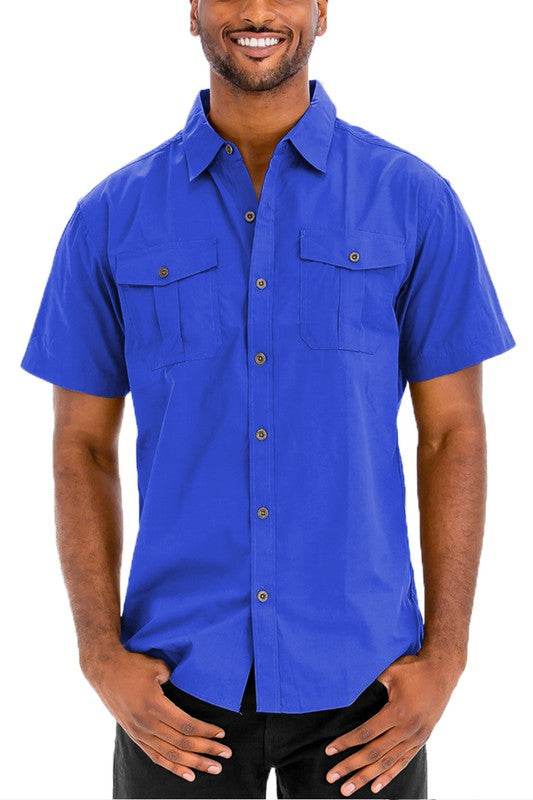 Weiv Two Chest Pocket Button Down Shirt - Shop Style & More | Fresh Looks, Everyday Deals & Free Shipping