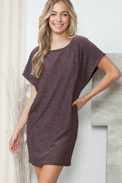 Lurex Low V Back Dress - Shop Style & More | Fresh Looks, Everyday Deals & Free Shipping