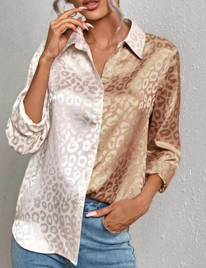 Satin leopard print button down shirt - Shop Style & More | Fresh Looks, Everyday Deals & Free Shipping