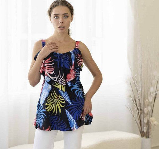 Royal Blue Indah Floral Print Blouse - Shop Style & More | Fresh Looks, Everyday Deals & Free Shipping