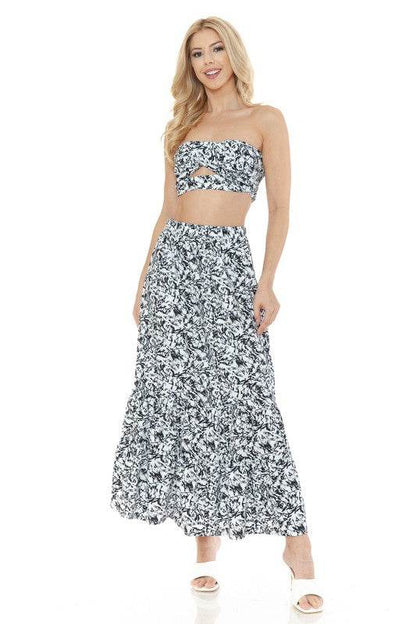 Women's Floral Skirt and TOP Set - Shop Style & More | Fresh Looks, Everyday Deals & Free Shipping
