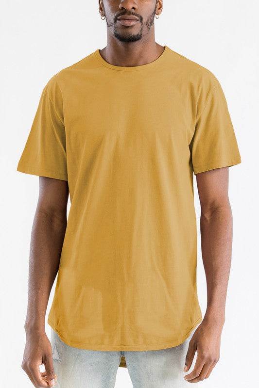 Extended Scallop Round Neck Tshirt - Shop Style & More | Fresh Looks, Everyday Deals & Free Shipping