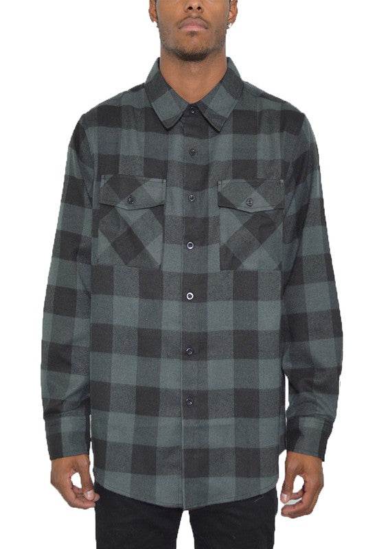 Checkered Long Sleeve Flannel Shirt - Shop Style & More | Fresh Looks, Everyday Deals & Free Shipping