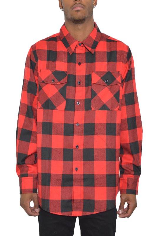 Checkered Long Sleeve Flannel Shirt - Shop Style & More | Fresh Looks, Everyday Deals & Free Shipping