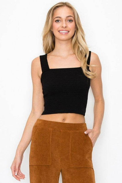 Seamless Textured Crop Tank - Shop Style & More | Fresh Looks, Everyday Deals & Free Shipping