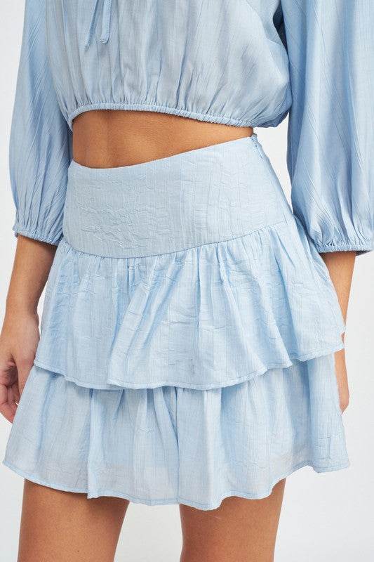 TIERED HIGH WAIST MINI SKIRT - Shop Style & More | Fresh Looks, Everyday Deals & Free Shipping