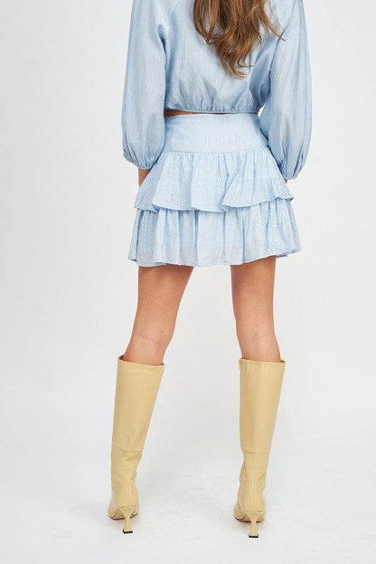 TIERED HIGH WAIST MINI SKIRT - Shop Style & More | Fresh Looks, Everyday Deals & Free Shipping