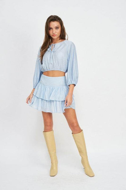 TIERED HIGH WAIST MINI SKIRT - Shop Style & More | Fresh Looks, Everyday Deals & Free Shipping