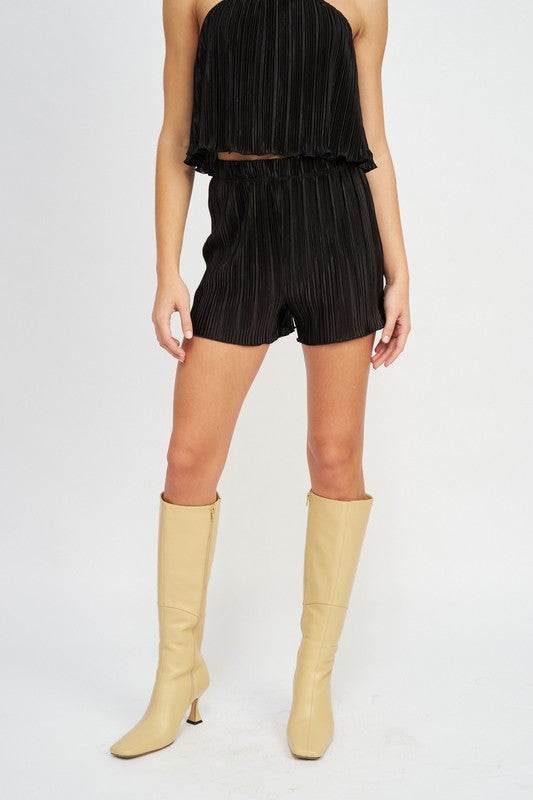 HIGH WAIST SHORTS WITH ELASTIC WAISTBAND - Shop Style & More | Fresh Looks, Everyday Deals & Free Shipping