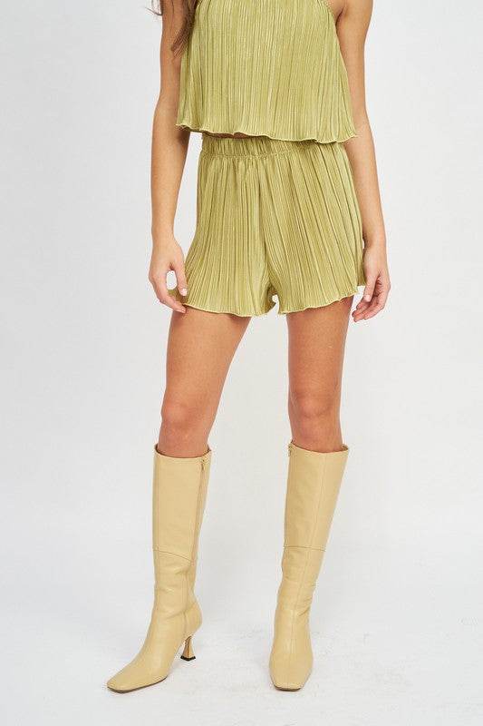 HIGH WAIST SHORTS WITH ELASTIC WAISTBAND - Shop Style & More | Fresh Looks, Everyday Deals & Free Shipping