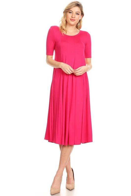 Jersey knit short sleeve oversized a-line dress - Shop Style & More | Fresh Looks, Everyday Deals & Free Shipping