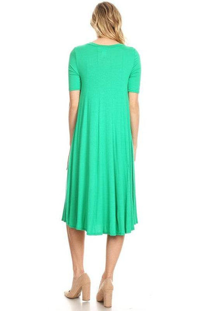 Jersey knit short sleeve oversized a-line dress - Shop Style & More | Fresh Looks, Everyday Deals & Free Shipping