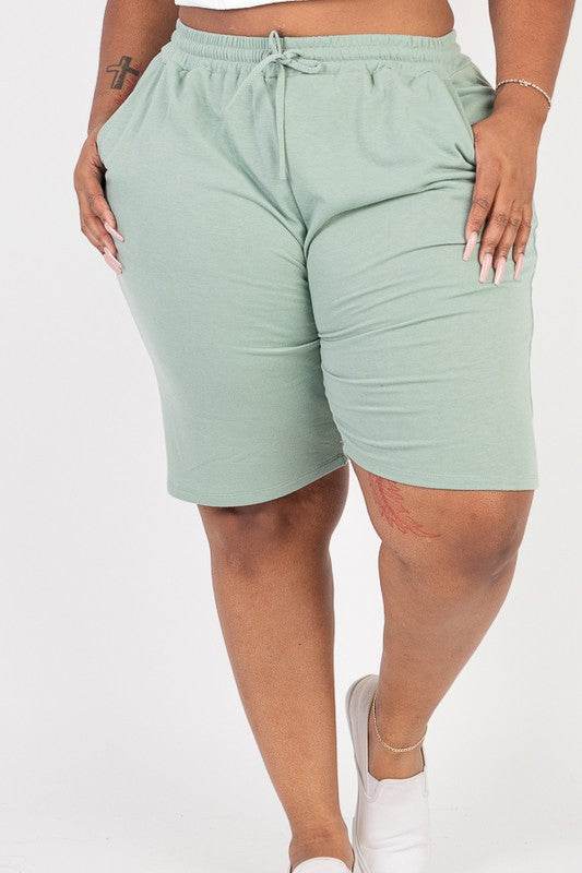 Plus Size French Terry Bermuda Shorts - Shop Style & More | Fresh Looks, Everyday Deals & Free Shipping