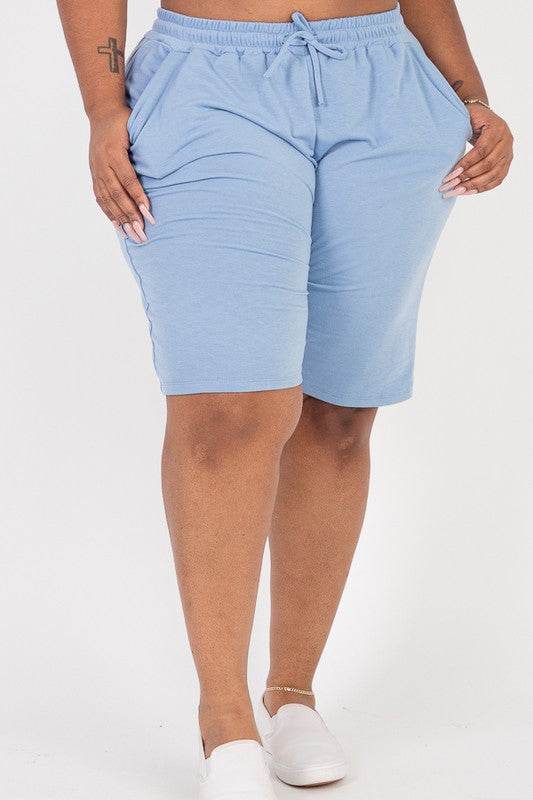 Plus Size French Terry Bermuda Shorts - Shop Style & More | Fresh Looks, Everyday Deals & Free Shipping