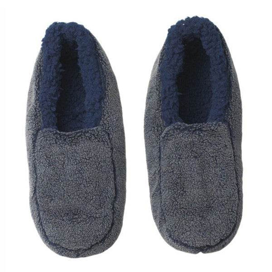 Sherpa Blue - Men's Cozy Sherpa House Slippers - Shop Style & More | Fresh Looks, Everyday Deals & Free Shipping