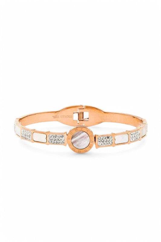 Iconic Stainless Steel Designed Hinge Bangle - Shop Style & More | Fresh Looks, Everyday Deals & Free Shipping
