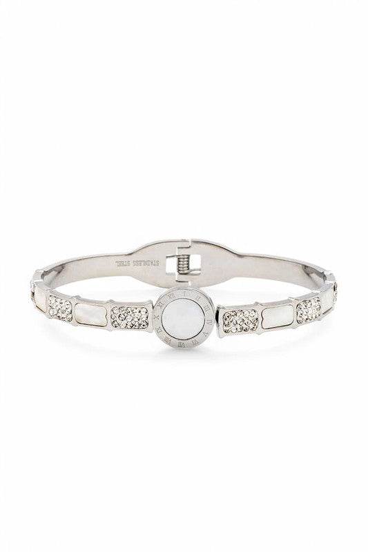 Iconic Stainless Steel Designed Hinge Bangle - Shop Style & More | Fresh Looks, Everyday Deals & Free Shipping