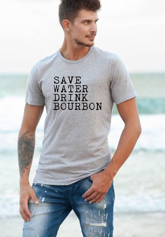 Save Water Drink Bourbon Mens Tee - Shop Style & More | Fresh Looks, Everyday Deals & Free Shipping