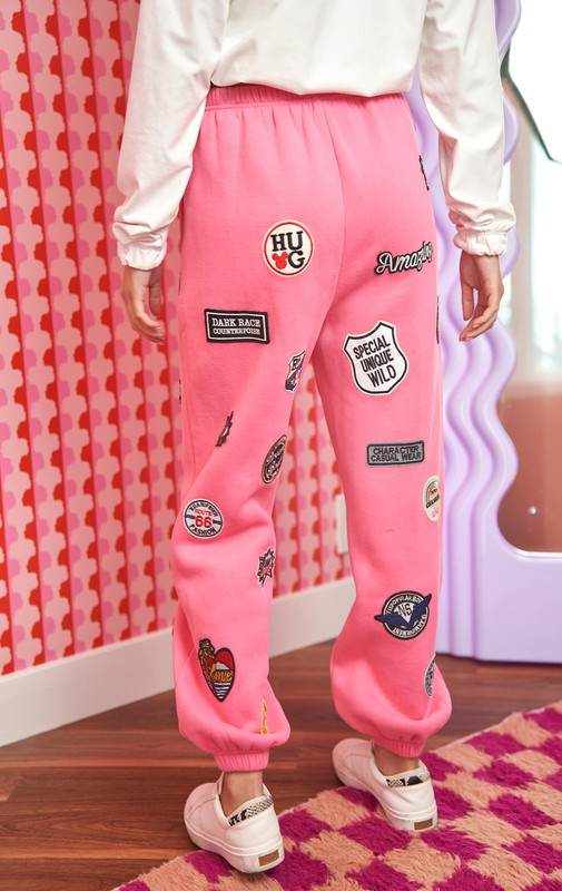 Hight waist Multi Patches Jogger Pants JBJ1022 - Shop Style & More | Fresh Looks, Everyday Deals & Free Shipping