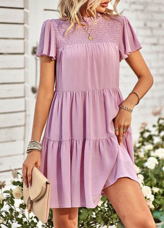Smocked tiered mini dress - Shop Style & More | Fresh Looks, Everyday Deals & Free Shipping