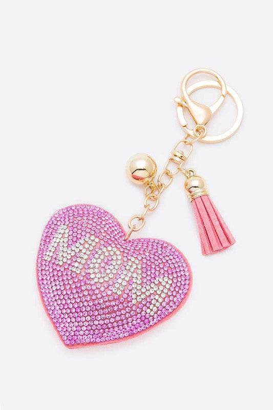 Pink MOM Crystal Pillow Key Chain - Shop Style & More | Fresh Looks, Everyday Deals & Free Shipping