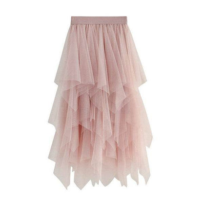 Tiered mesh ruffle midi skirt - Shop Style & More | Fresh Looks, Everyday Deals & Free Shipping