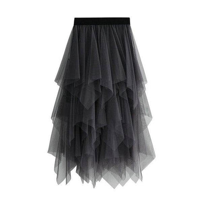 Tiered mesh ruffle midi skirt - Shop Style & More | Fresh Looks, Everyday Deals & Free Shipping