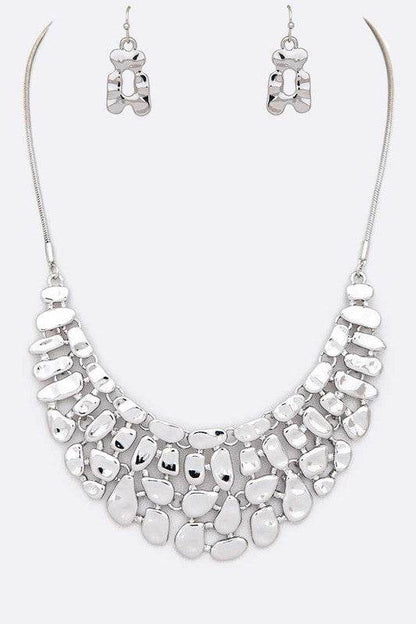 Textured Statement Collar Necklace Set - Shop Style & More | Fresh Looks, Everyday Deals & Free Shipping