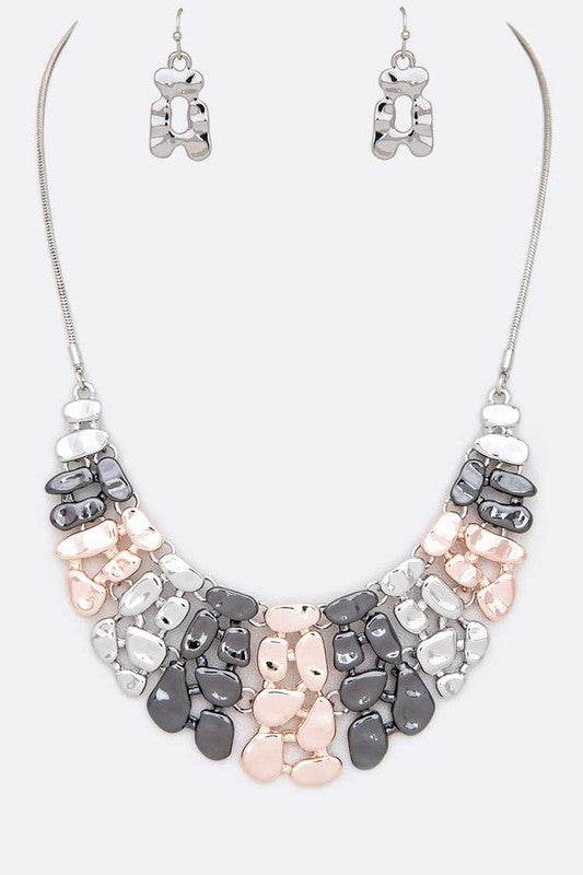 Textured Statement Collar Necklace Set - Shop Style & More | Fresh Looks, Everyday Deals & Free Shipping