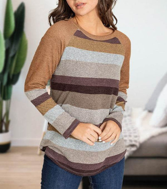 Multi Stripe Tunic - Shop Style & More | Fresh Looks, Everyday Deals & Free Shipping