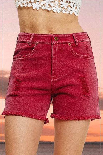 CASUAL WASHED STYLE DENIM SHORTS WITH POCKETS - Shop Style & More | Fresh Looks, Everyday Deals & Free Shipping