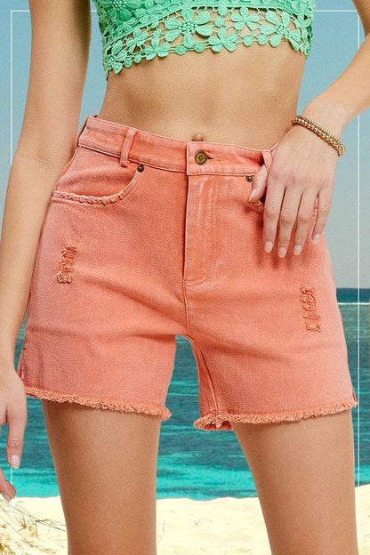 CASUAL WASHED STYLE DENIM SHORTS WITH POCKETS - Shop Style & More | Fresh Looks, Everyday Deals & Free Shipping