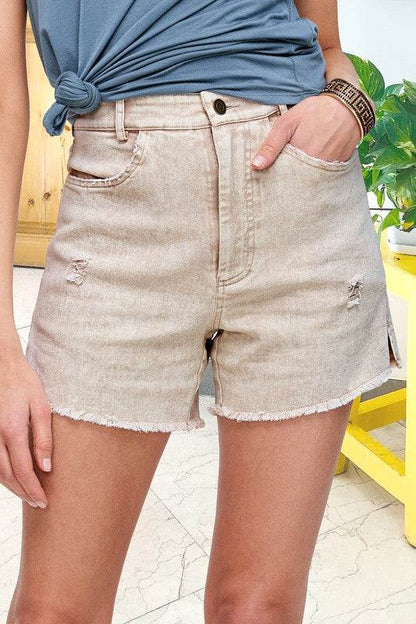 CASUAL WASHED STYLE DENIM SHORTS WITH POCKETS - Shop Style & More | Fresh Looks, Everyday Deals & Free Shipping