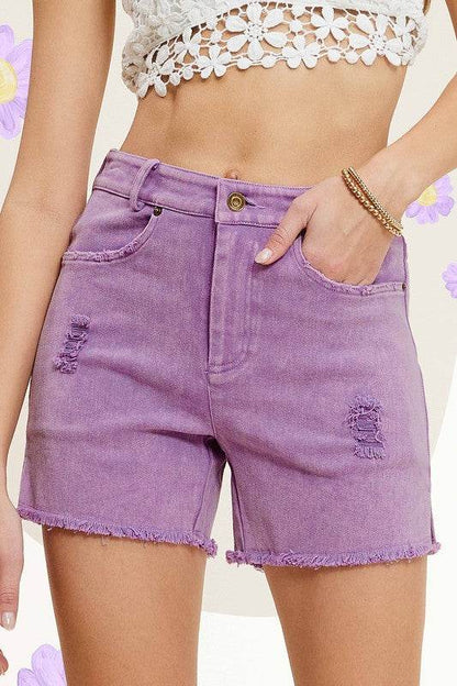 CASUAL WASHED STYLE DENIM SHORTS WITH POCKETS - Shop Style & More | Fresh Looks, Everyday Deals & Free Shipping