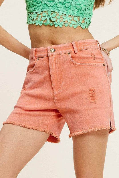 CASUAL WASHED STYLE DENIM SHORTS WITH POCKETS - Shop Style & More | Fresh Looks, Everyday Deals & Free Shipping