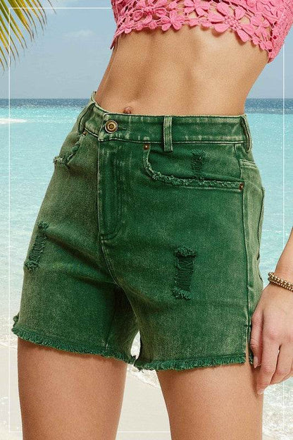 CASUAL WASHED STYLE DENIM SHORTS WITH POCKETS - Shop Style & More | Fresh Looks, Everyday Deals & Free Shipping