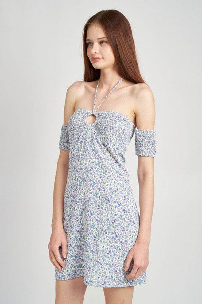 OFF SHOULDER SMOCKED BABYDOLL DRESS - Shop Style & More | Fresh Looks, Everyday Deals & Free Shipping