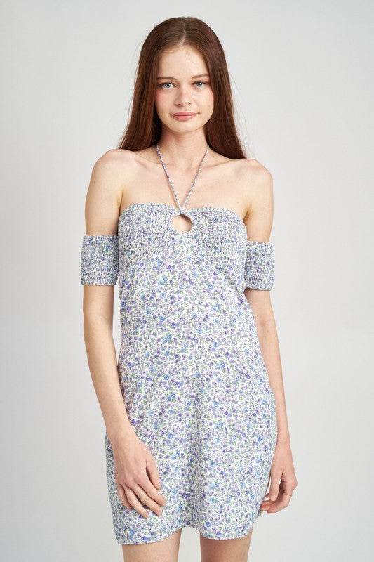 OFF SHOULDER SMOCKED BABYDOLL DRESS - Shop Style & More | Fresh Looks, Everyday Deals & Free Shipping