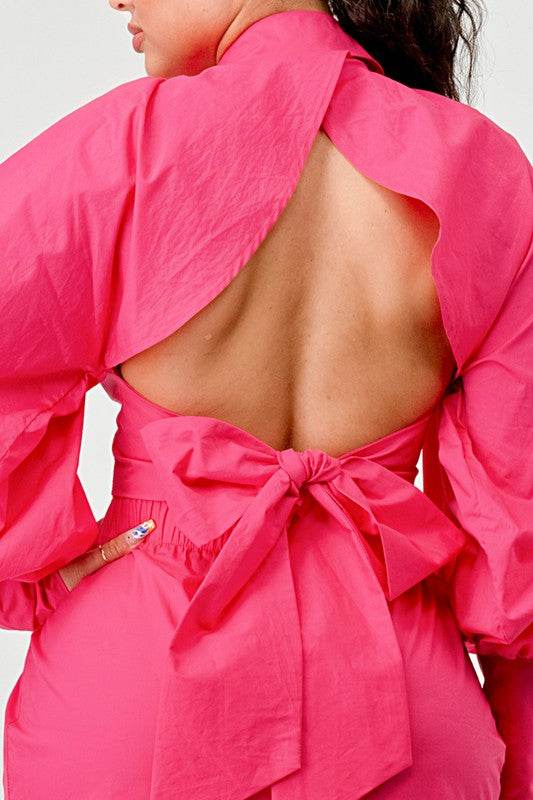 PUFF SLEEVES HEM DRESS - Shop Style & More | Fresh Looks, Everyday Deals & Free Shipping
