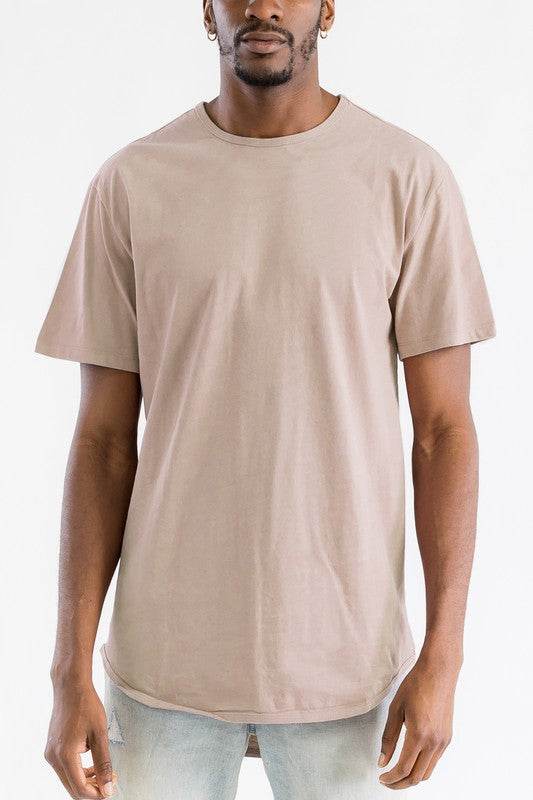 Extended Scallop Round Neck Tshirt - Shop Style & More | Fresh Looks, Everyday Deals & Free Shipping