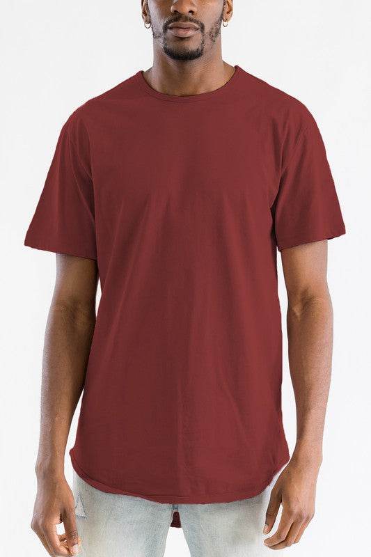 Extended Scallop Round Neck Tshirt - Shop Style & More | Fresh Looks, Everyday Deals & Free Shipping