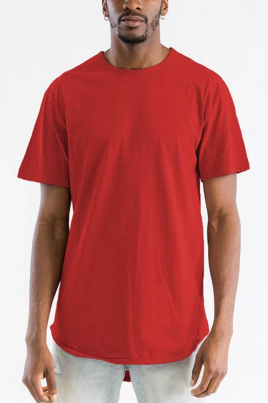 Extended Scallop Round Neck Tshirt - Shop Style & More | Fresh Looks, Everyday Deals & Free Shipping