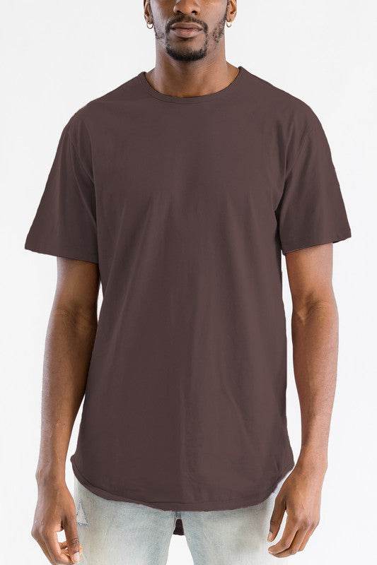 Extended Scallop Round Neck Tshirt - Shop Style & More | Fresh Looks, Everyday Deals & Free Shipping