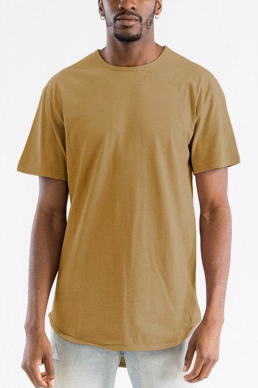 Extended Scallop Round Neck Tshirt - Shop Style & More | Fresh Looks, Everyday Deals & Free Shipping