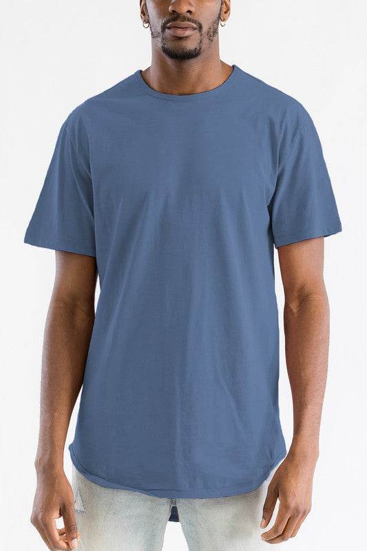 Extended Scallop Round Neck Tshirt - Shop Style & More | Fresh Looks, Everyday Deals & Free Shipping